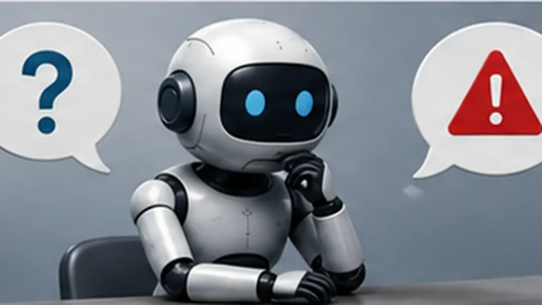 An AI assistant considering uncertainty and warning signals while evaluating its own answer.