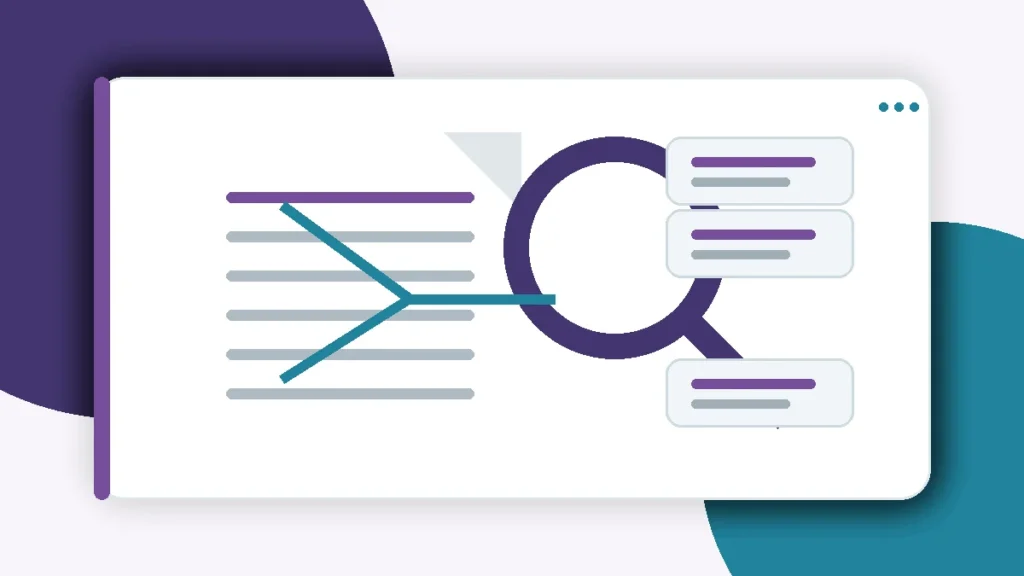 Editorial illustration representing the Worthy Trying article u201cCan AI Build an Internal Linking Strategy?.u201d